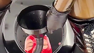 Slave Milking and a Double Golden Shower