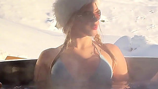 Russian Beauty in Her Natural Habitat: Ski Resort Hot Tub to Hotel Bed