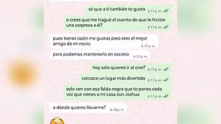 Hot Chat with My Friend's Wife with a Happy Ending