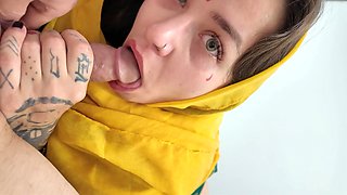 Afghan stepsister in hijab receives intense sexual treatment from her lustful stepbrother.