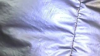 Leather Fetish Overload - 4 Cumshots on My Pants & Puffy Downjacket