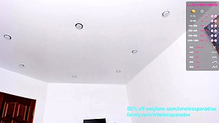 Amateur Teen with Huge Dildo Masturbating on Webcam