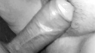 Married slut goes crazy when she sees a big dick. Licked in color and fucked in black and white.