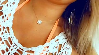 Great Big Boobs On Masturbating Redhead