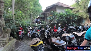 Monkey business and couple sex at home