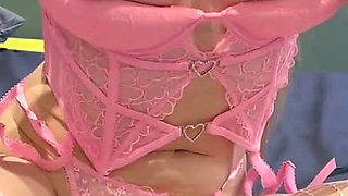 Pretty Russian Gets a Big Dildo with Lights in Her Pussy and Moans with Pleasure!