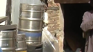 Redhead Milf does outdoor fuck with husband at the farm