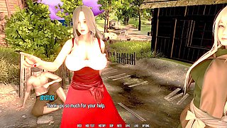 Big titted milf with purple hair goes on a wild space adventure in this animated hentai