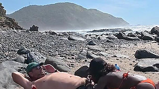 Lost Between Tides and Each Other -horny Ebony MILF Rides Her Lover