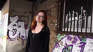 GERMAN SCOUT - Glasses Ginger Redheadh MILF Mona Einhorny