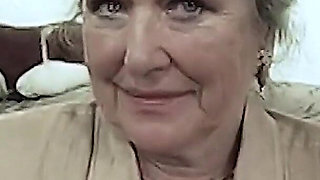 granny is horny for stiff cum cock