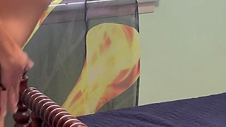 Custom Request - Stripdance Red Gym Booty Shorts & Black Fitness Bra