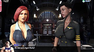 Bitch Swallows Cock, Jerks off with Her Legs and Bounces Her Ass Cockham Superheroes 25