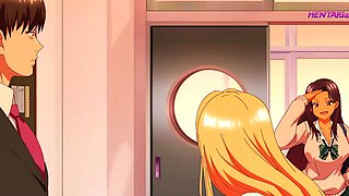 Blushing beauty melts for older professor's big dick