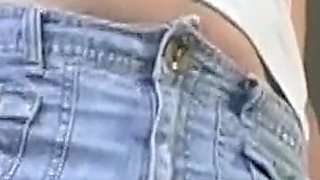 Horny Brunette Babe Fingers Dripping Pussy and Swallows Throbbing Cock