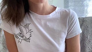 Sexy teen ebony solo toy masturbation