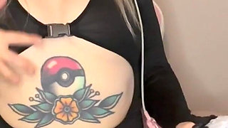 Gamer Girl Fucks Monster Dildo and Squirts Horny Gamer Girl Sucks and Fucks a Giant Monster Cock Until She Squirts