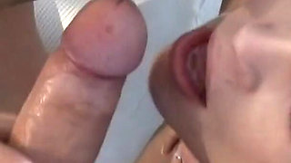 Merry & Nina Outdoor Lesbians Fun and Blowjob