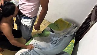 Indian Aunty Pays Rent With Blowjob and Doggystyle - Boss Fucks Her Hard and Cums Inside