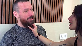 My Girlfriend Tells Me Her Fantasies Before Bed and Gets So Horny We End Up Fucking Until I Cum on Her Face