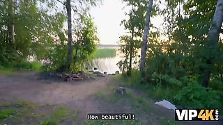 Vip4k. blond cougar studied her offspring\u2019s bf and showed him the wildest porn