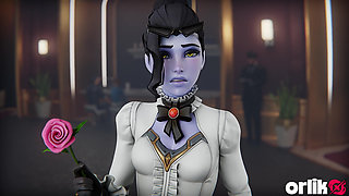 Overwatch - Slut Widowmaker Chooses Big Dick Over Rose (3d Animated)