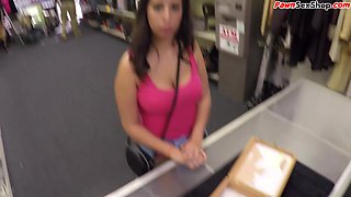 Latin pawnshop amateur sucking pov cock before fucking