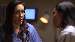 Vicki Chase shuts up a slutty nurse and they fuck so good