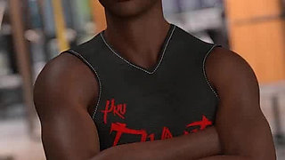 In Security: Married Woman Is Stretching Herself with the Coach in the Gym Doing - Episode 13