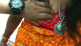 Beautiful Indian Bhabhi Romantic Fucking in Saree with Neighbors Friend