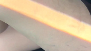 Exhibition in Micro Skirt in Public and Anal Plug