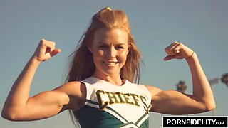 PORNFIDELITY Slutty Head Cheerleader Nicole Clitman Creampie