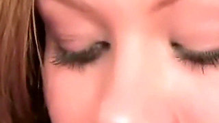 Redhead in Pink Panties - Close up Toy Play