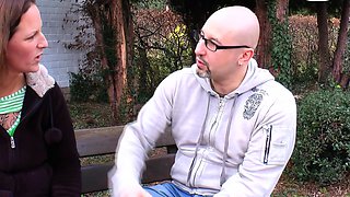 German woman next door gets towed on the street for sex