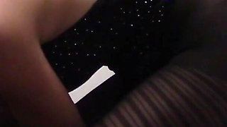 MILF Gives a Blowjob and Cumshot to a Man in Pantyhose