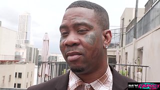 Fuck my pussy and cum on my face black stepdad