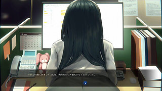 Hentai Game - This Office Worker Keeps Turning Her Ass Towards Me