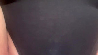 Wanking in Dirty Old Black Knickers with Stains - Julie Cunningham