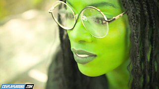 Delightful Ana and Kenna's cosplay action