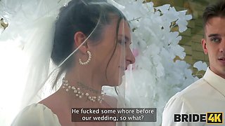 Bride’s anal wedding with the bold master of ceremony while the groom to be watches