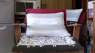 Old Japanese Man Masturbates and Ejaculates in the Kitchen