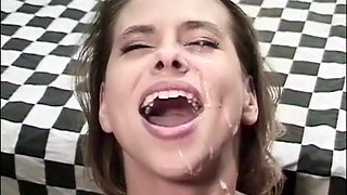 Harley Raine Craves Vintage Bukkake Passion With Orgy