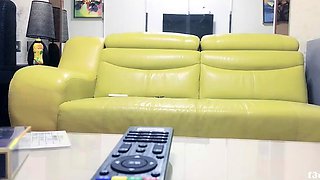 Amateur nerdy on real hidden cam