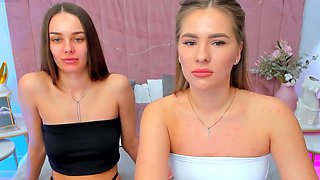 Cute Babes Get Naughty Together on Cam