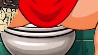 Gloryhole: Married Housewife Fucked in the Mouth and Asshole in a Dirty Public Toilet.