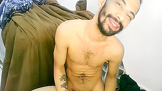 Naughty Hairy Guy Giving A Show Of Exhibitionism