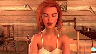 POV fun with a playful teen redhead in a steamy visual novel