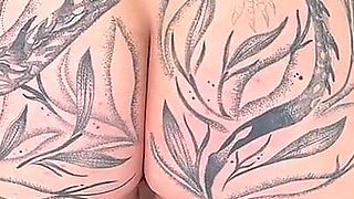 She Gets Laid with Her Boss, He's Excited About Her Tattoos and Green Hair!