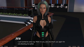 Stranded in Space - Stripper MILF Flashes Her Big Tits