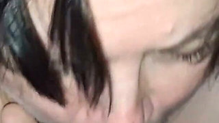 Giving BBC Amazing Sloppy Blow Job